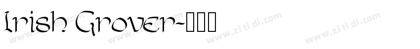 Irish Grover字体转换